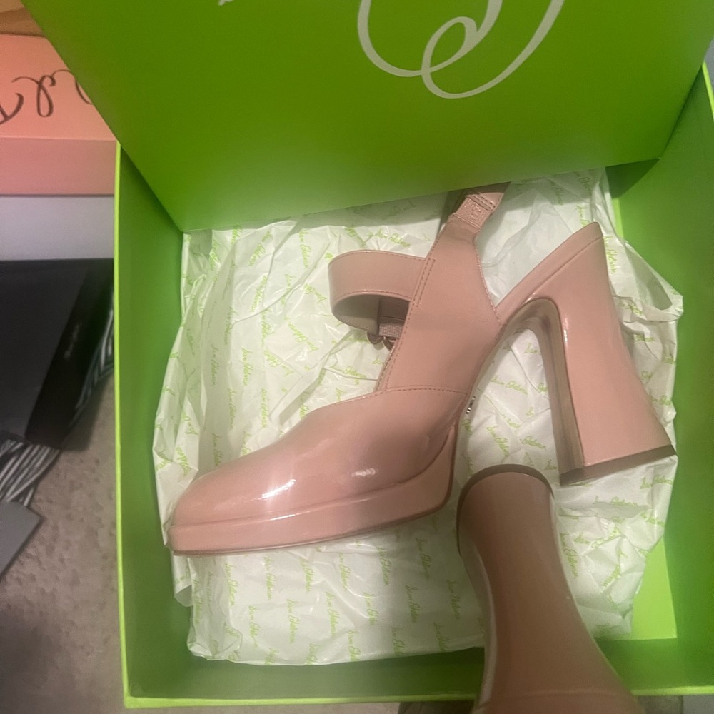 Sam Edelman blush  Heels with Chunky Heel and Platform